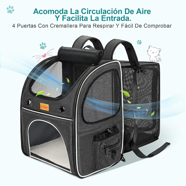 Foto 3 de 8 de Morpilot Transportin Gato Mochila Gato para Perros Máxima 8 kg