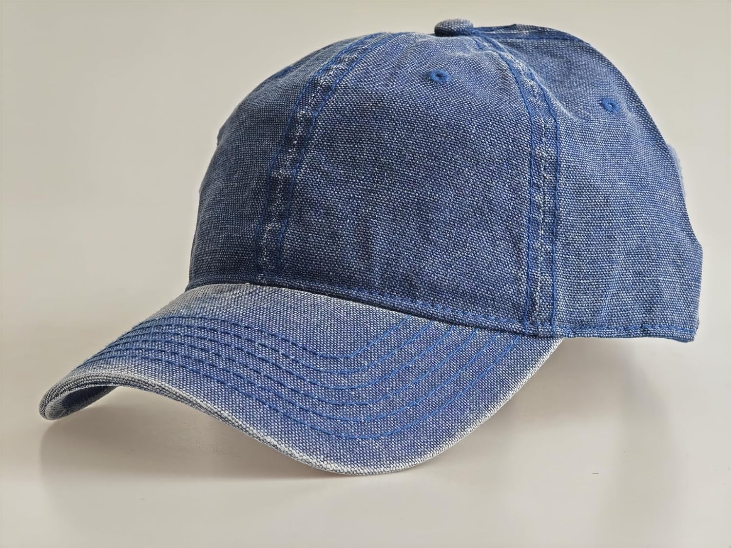 Oversize Baseball Cap XL-XXL (Adjustable 23.6"-25.6") Big Head Hats Jean Sports Cap Dad Hat - Image 2