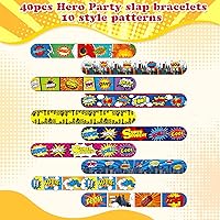 Vista 3 de Junkin 40 pulseras de héroe Tie Dye para fiestas para niños y niñas, pulseras a presión, suministros de fiesta, suministros de cumpleaños