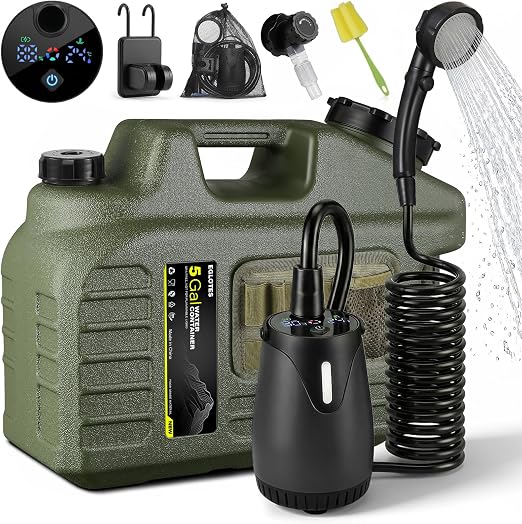 Portable Camping Shower with Water Jug