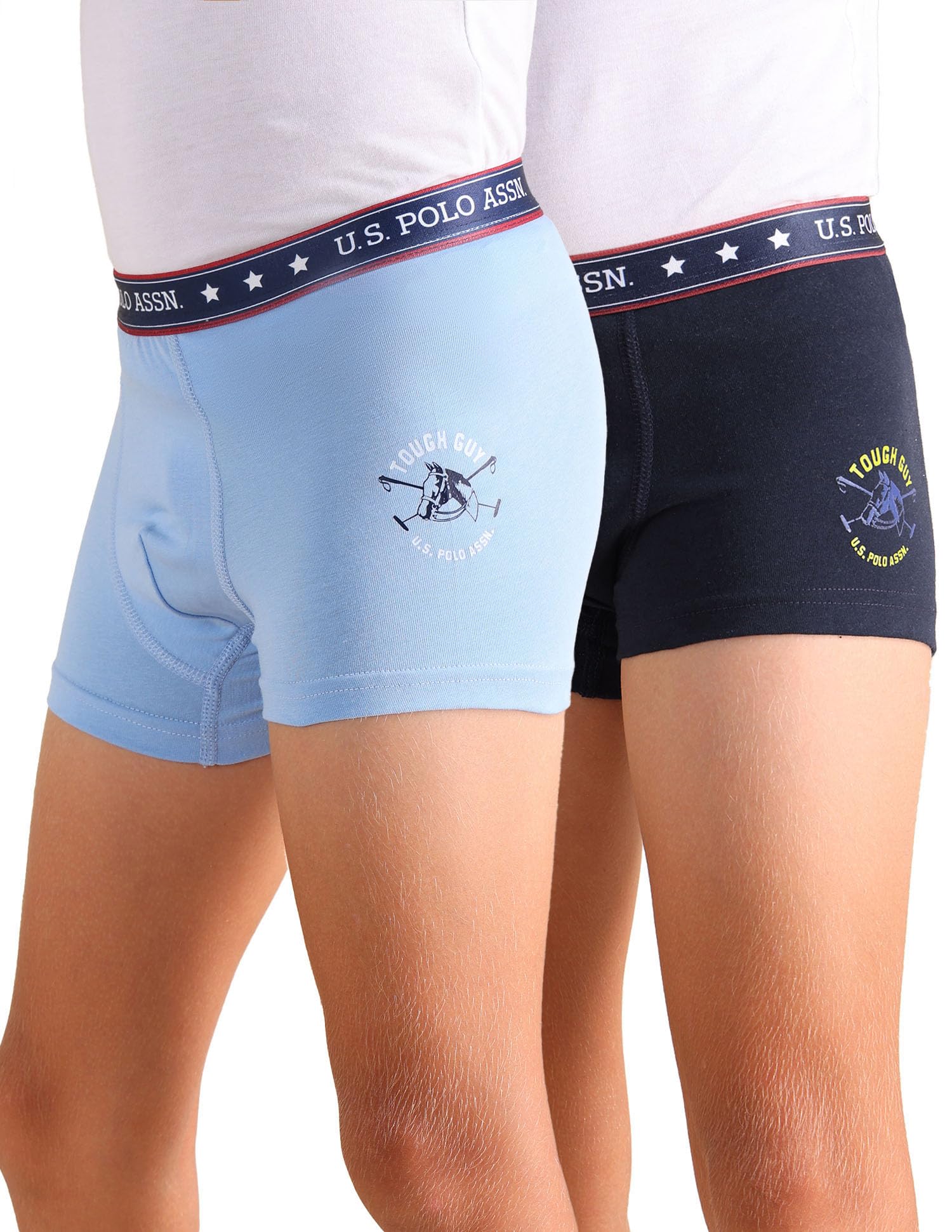 U.S. POLO ASSN.Boy's Cotton Casual Style Trunks (Pack of 2)
