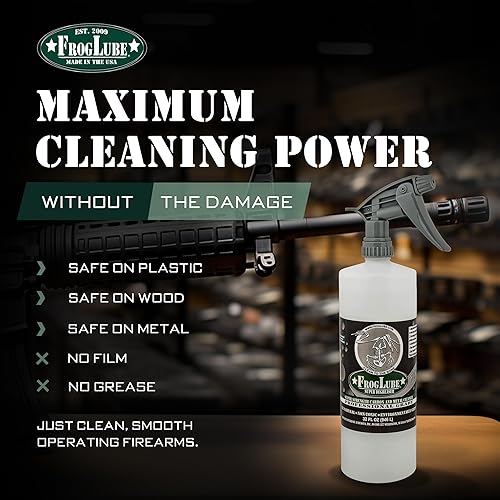 Miniatura 11 de Frog Lube Gun Degreaser - Professional Gun Cleaning Spray for Carbon, Fouling, & Grime - Made in USA - Owned & Developed by Retired Navy Seal