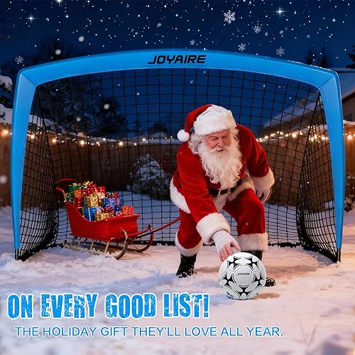 Miniatura 9 de Portería de fútbol para niños de grado profesional, red de fútbol de poliéster de 5 capas resistente a desgarros y postes de 0.394 in para una