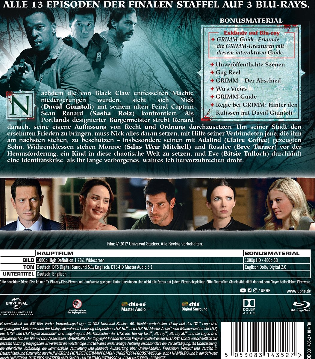 Grimm - Staffel 6 [Blu-ray]