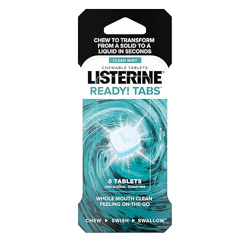 Listerine Ready Pastillas masticables con sabor a menta, NA