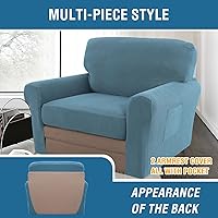 Vista 308 de H.VERSAILTEX Multi-Pieces Sofa Covers Stretch Couch Covers Form Fitted Seats and Back Cushions Covers