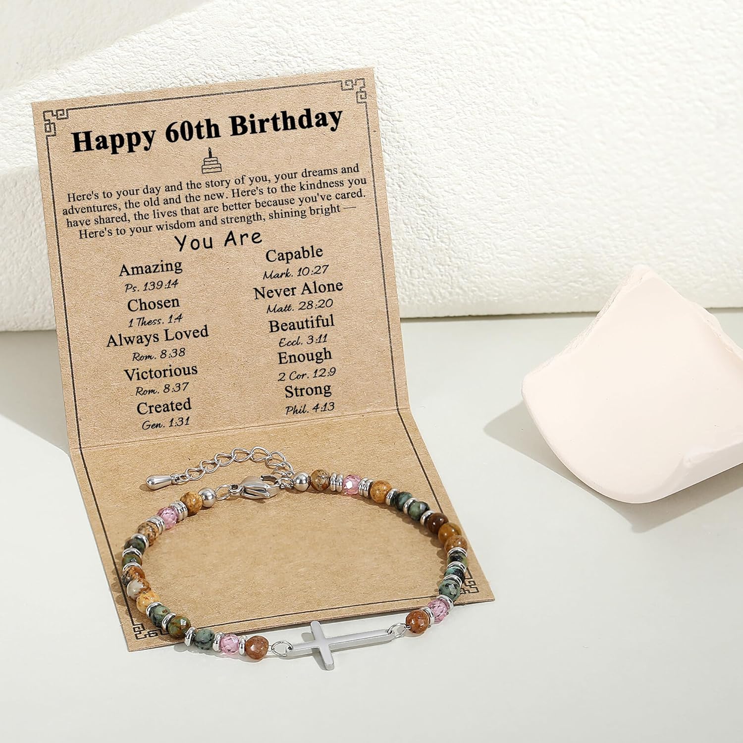 Dainty Cross Bracelet for Women, Easter Basket Stuffers for Teens, Christian Gifts for Women Friends Sister Daughter Mom Sister in Christ on Birthday Valentine's Christmas - Image 6