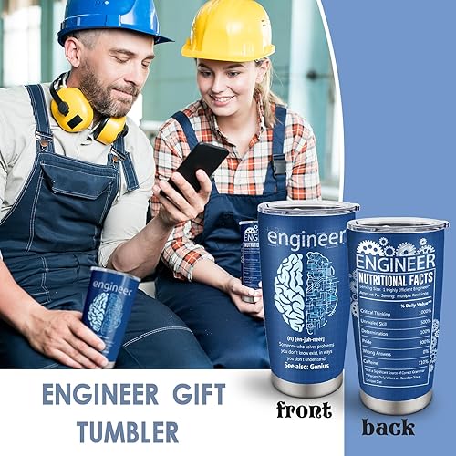 Miniatura 3 de Regalos de ingeniero, regalos de ingeniería aeroespacial mecánica, regalo de jubilación para vaso de ingeniero de 20 onzas