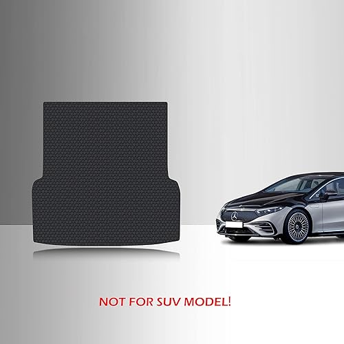 Miniatura 8 de TOUGHPRO Accesorios para alfombrillas de cargamaletero para Mercedes Benz EQS 450+ EQS580 Sedan All Weather Heavy Duty Black Rubber 2022 2023 2024
