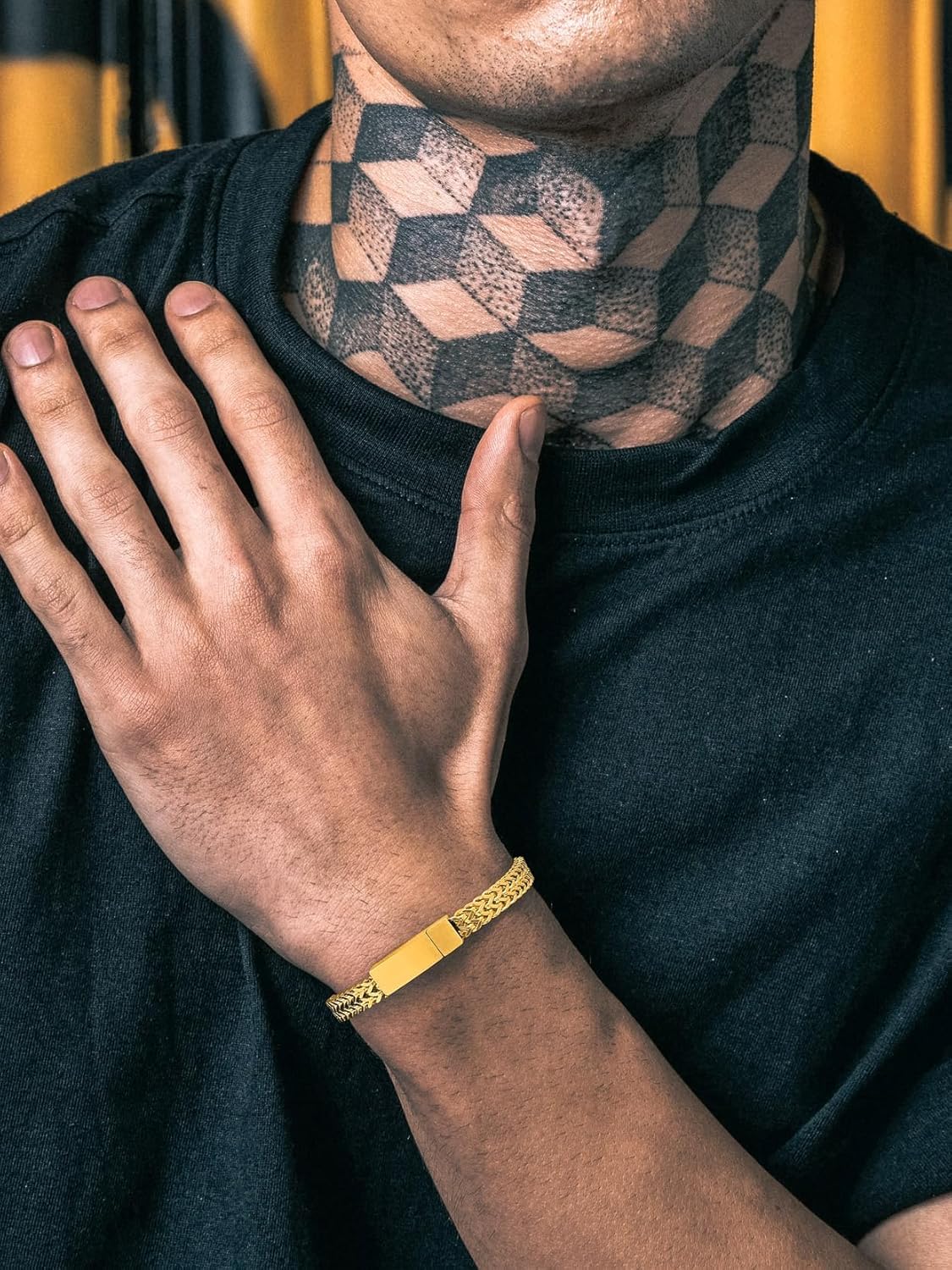 Richsteel Bracelets for Men 6mm/10mm/12mm Width Stainless Steel With Sturdy Clasp Franco Curb Chain Mens Bracelet 7.4/8.2/9 Inches Length - Image 9