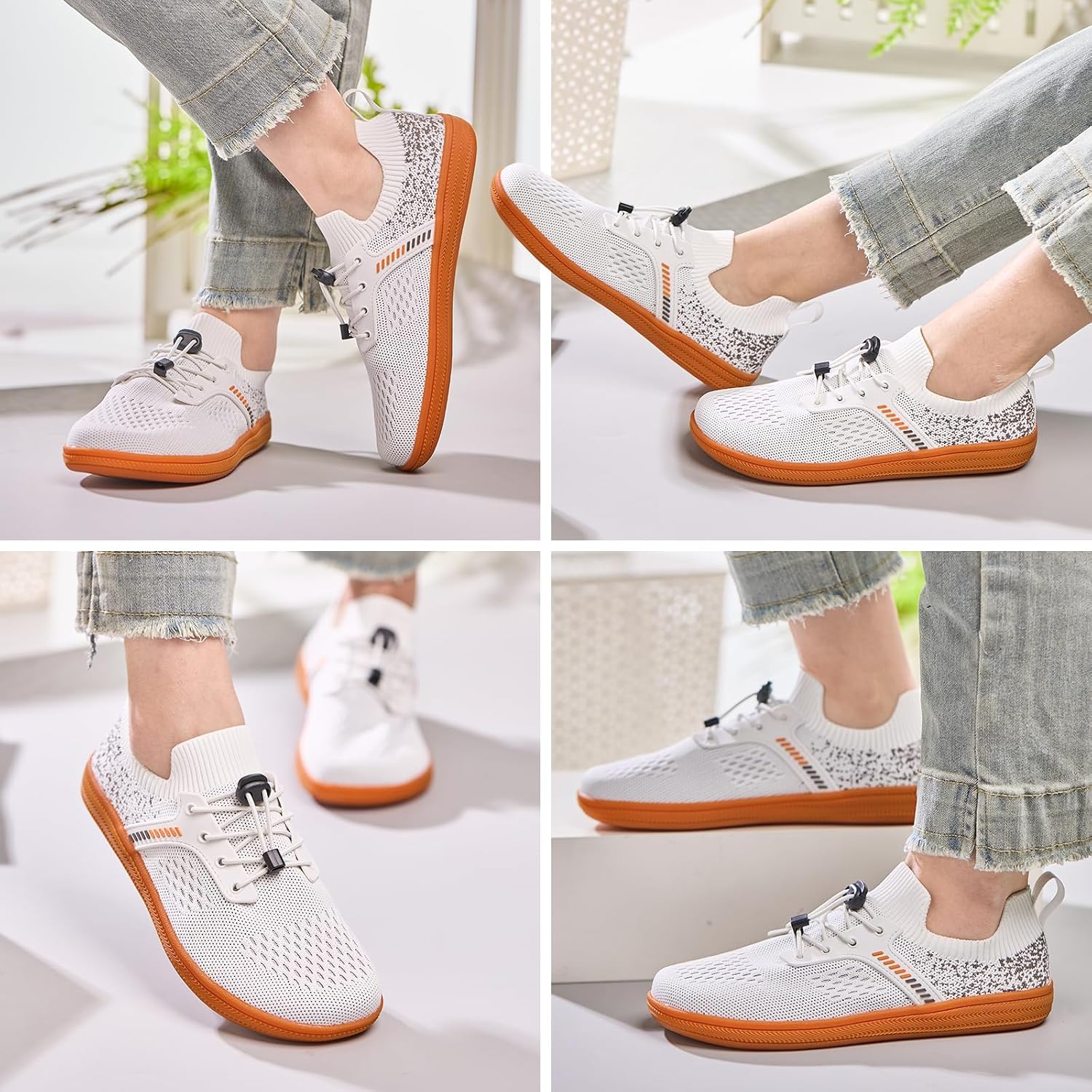 Barefoot Shoes for Women, Wide Toe Box Zero Drop Minimalist Sneakers,Lightweight Breathable Walking Shoes for All-Day Comfort & Natural Foot Movement