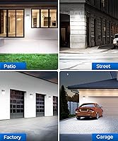 Vista 8 de CINOTON Luz LED de Pared de 30W con Sensor de Anochecer a Amanecer, 3600LM, 5000K Luz de Día [120Vac] Luces de Pared Exteriores IP65 Impermeables