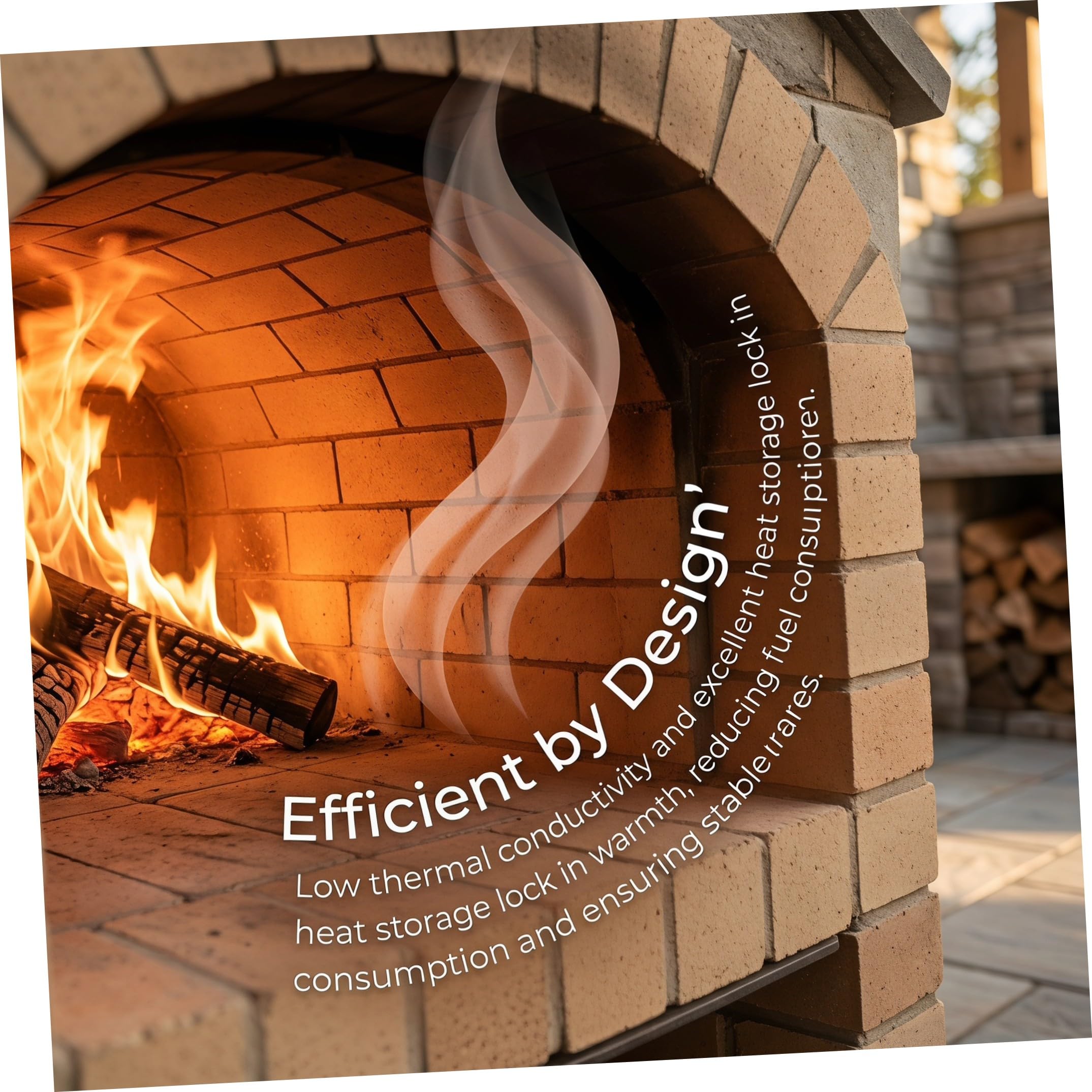 VANZACK 2 Pezzi Mattoni Refrattari in Argilla per Cucina, Resistente ad Alte Temperature, per Ambiente Domestico e Industriale, Ritenzione Termica e Applicazione Versatile