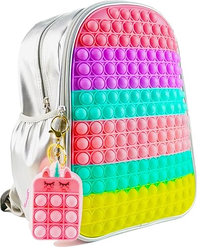 ReignSword Mochila Pop it, Macarrón Plata, Classic