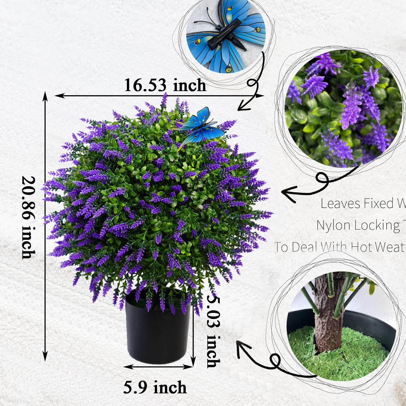 Outdoor Artificial Plants Uv Resistant 25.6\, image size:1600x1600