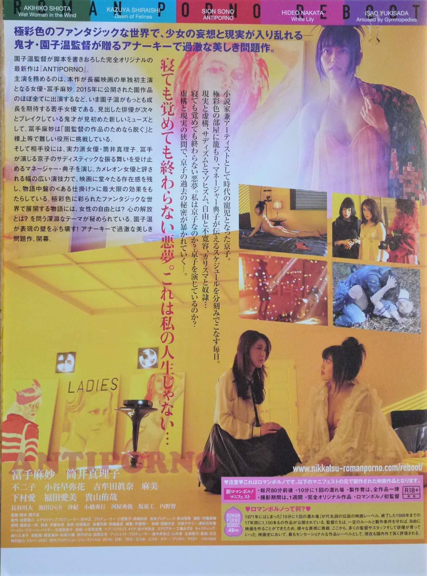 Amazon.co.jp: 映画チラシ「アンチポルノ」園子温監督 冨手麻妙 筒井