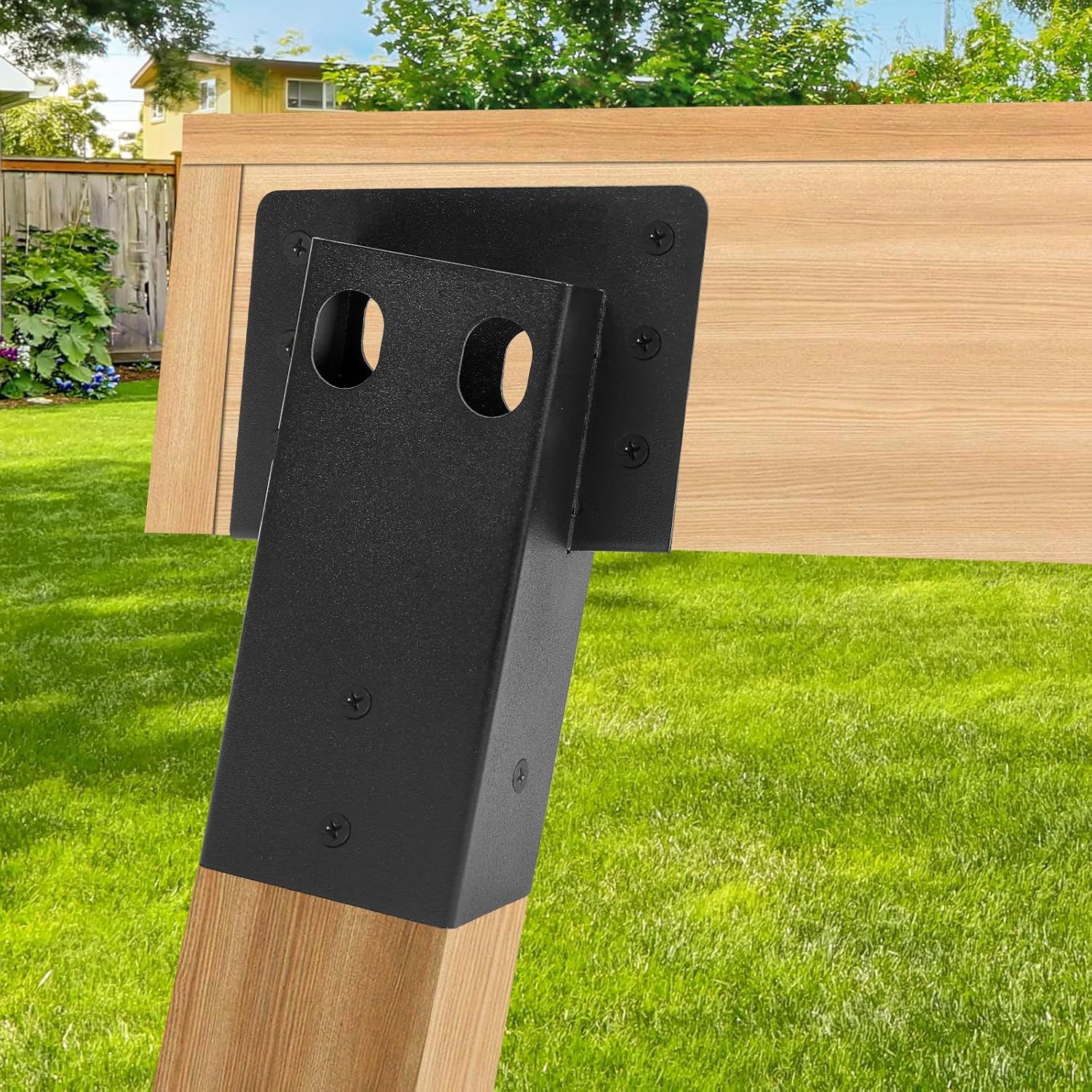 Deer Stand Brackets,Outdoor 4"x 4" Compound Angle Brackets for Deer Stand Hunting Blinds Shooting Shack and Tree Houses