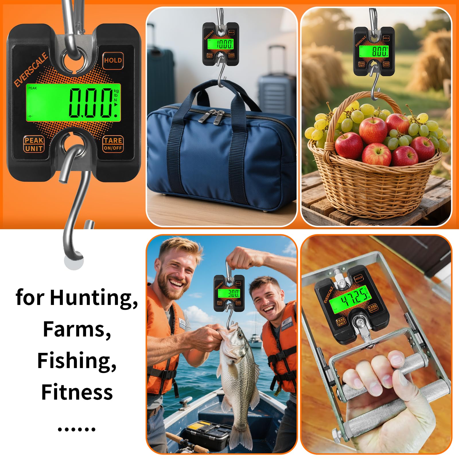 Mini Crane Scale - 440lb Capacity -8