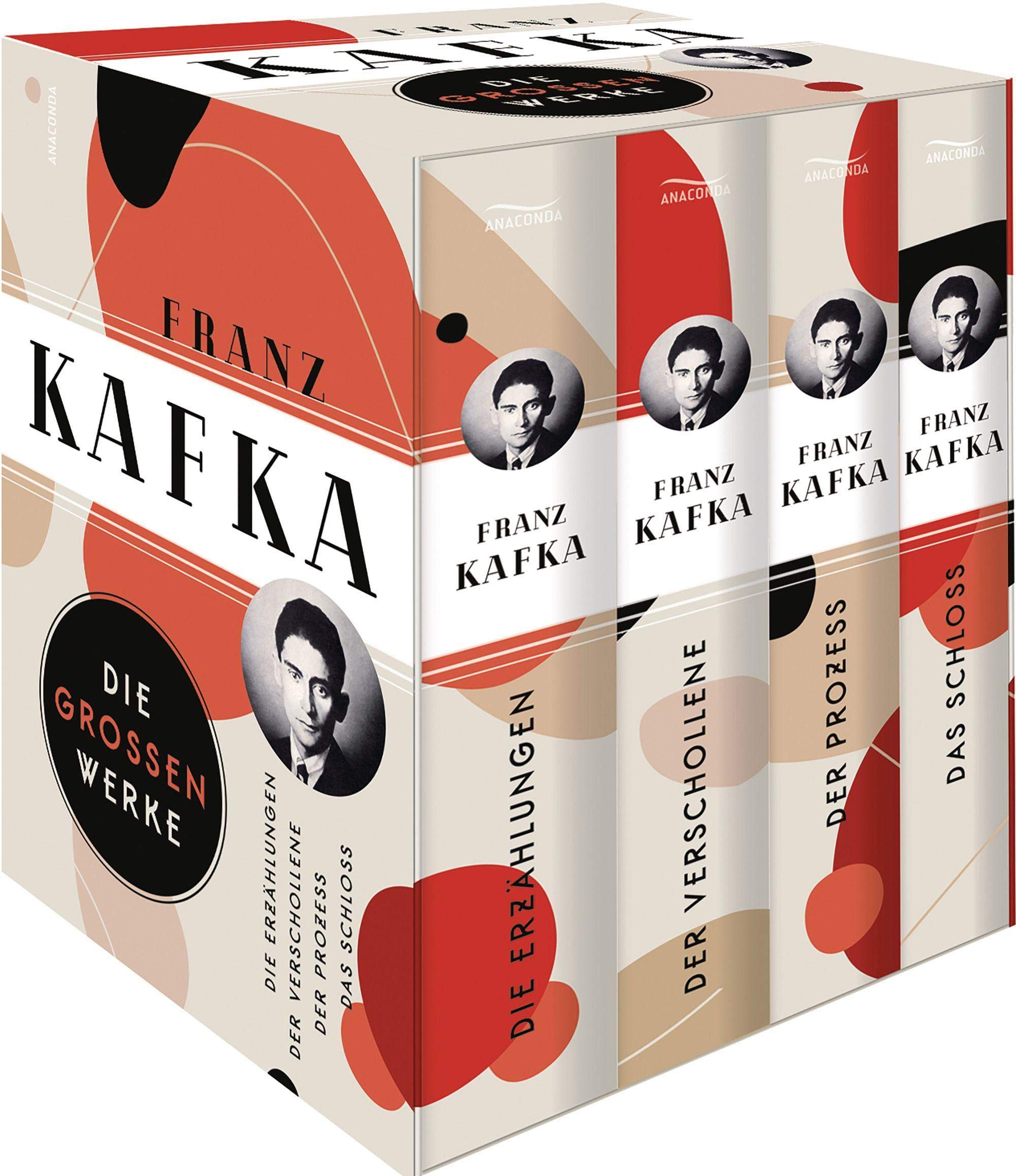 Franz Kafka, Die großen Werke (Die Erzählungen - Der Verschollene - Der Prozess - Das Schloss) (4 Bände im Schuber): Vier Bände im Schuber