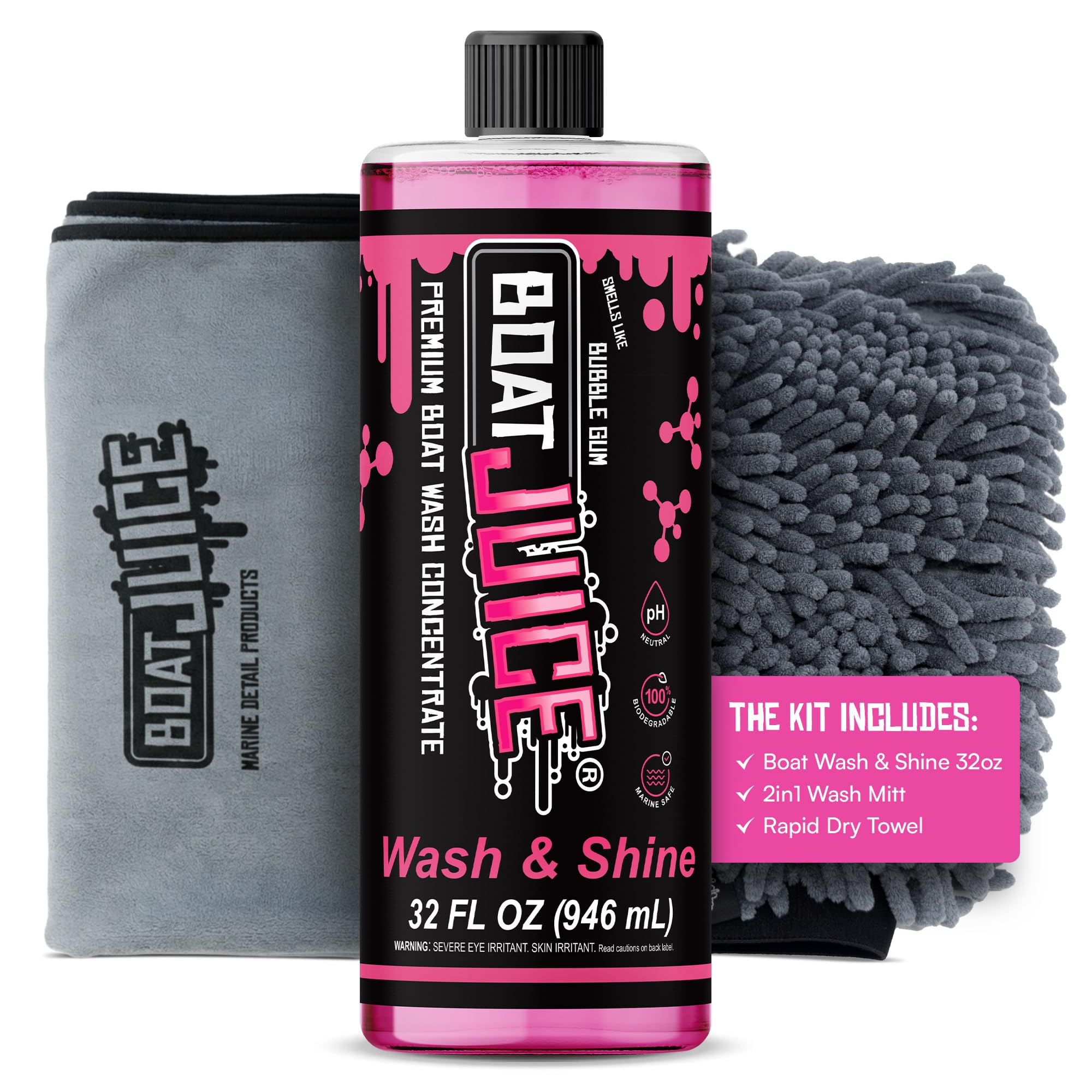 Boat Juice Boat Wash &amp; Shine | Boat Soap, Marine Cleaning Supplies &amp; Kit