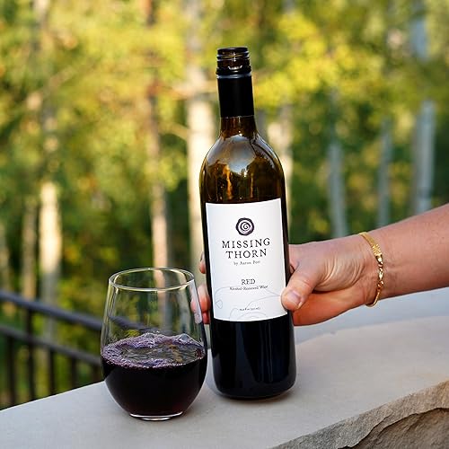 Miniatura 3 de Missing Thorn Vino de Malbec rojo con eliminación de alcohol de Aaron Pott  Sip Clean vino sin alcohol con ricas notas de cereza negra y ciruela