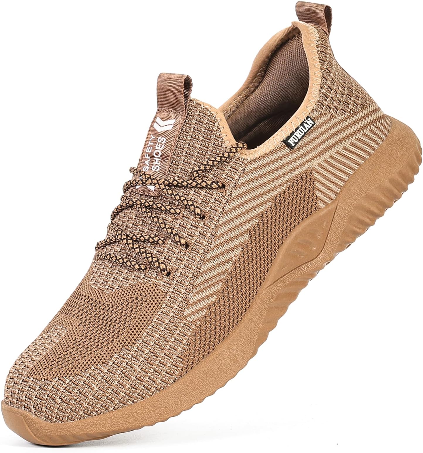 Furuian Steel Toe Work Shoes for Men Women Safety Construction Sneakers