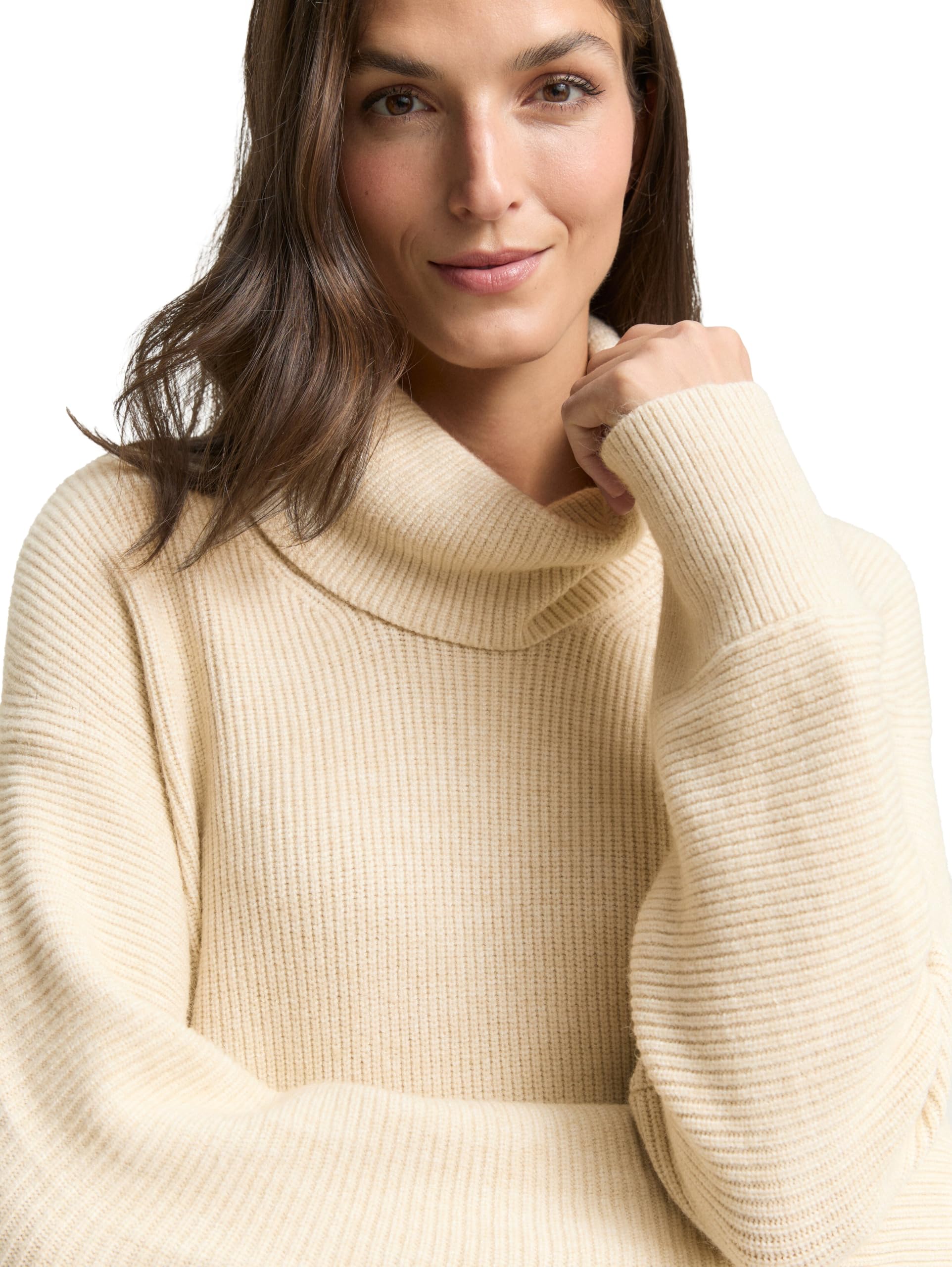 TOM TAILOR Damen 1049160 Oversize Rollkragenpullover