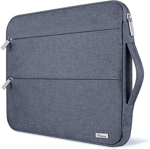 Miniatura 19 de Voova - Funda para laptop de 11.6, 13, 13.3, 14 y 15.6 pulgadas, resistente al agua, bolsa protectora para laptop Gris,Negro,Azul,Gris