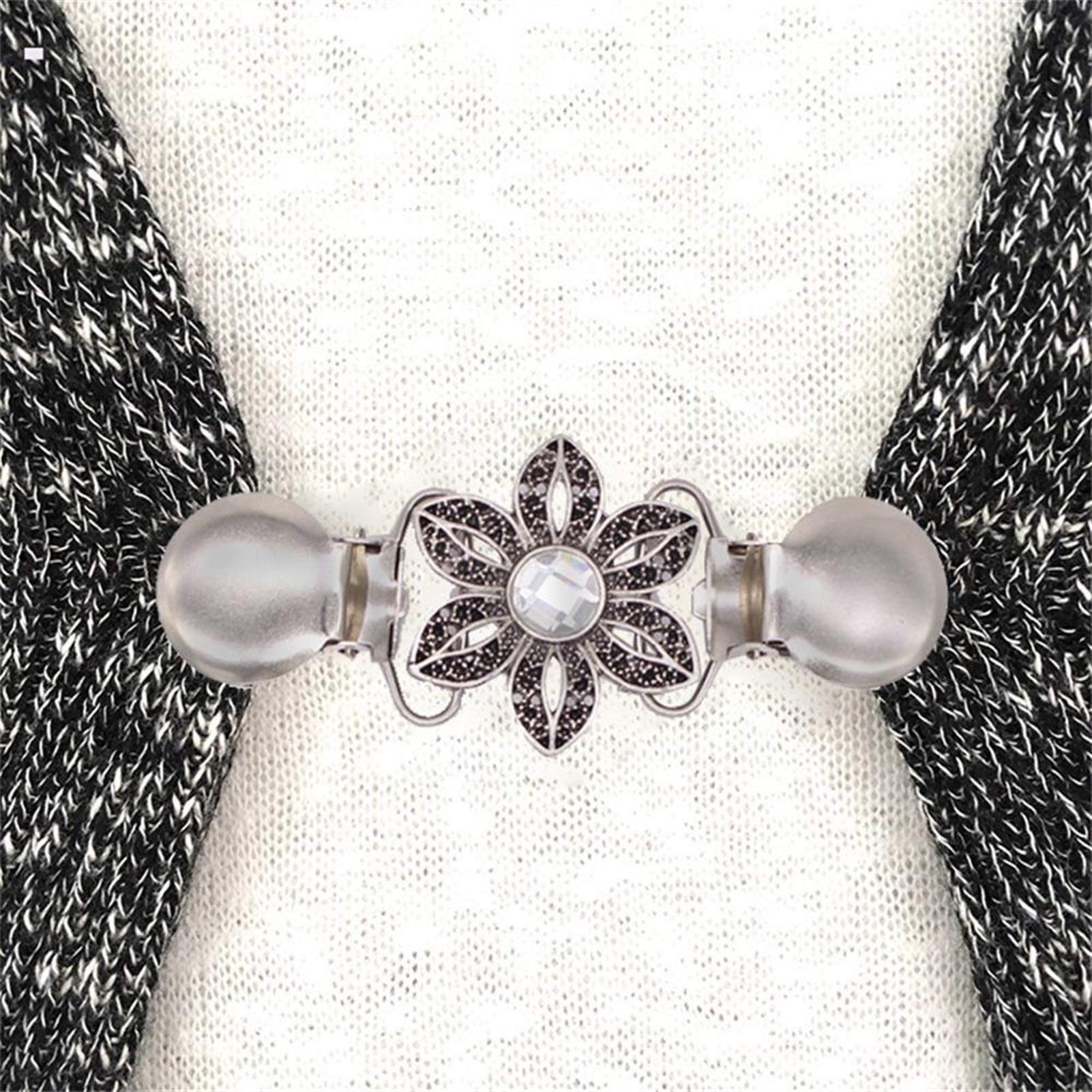 Clip Fermacardigan Per Donna - Accessorio In Lega Per Scialli E Collier Con Chiusura - Foto 8