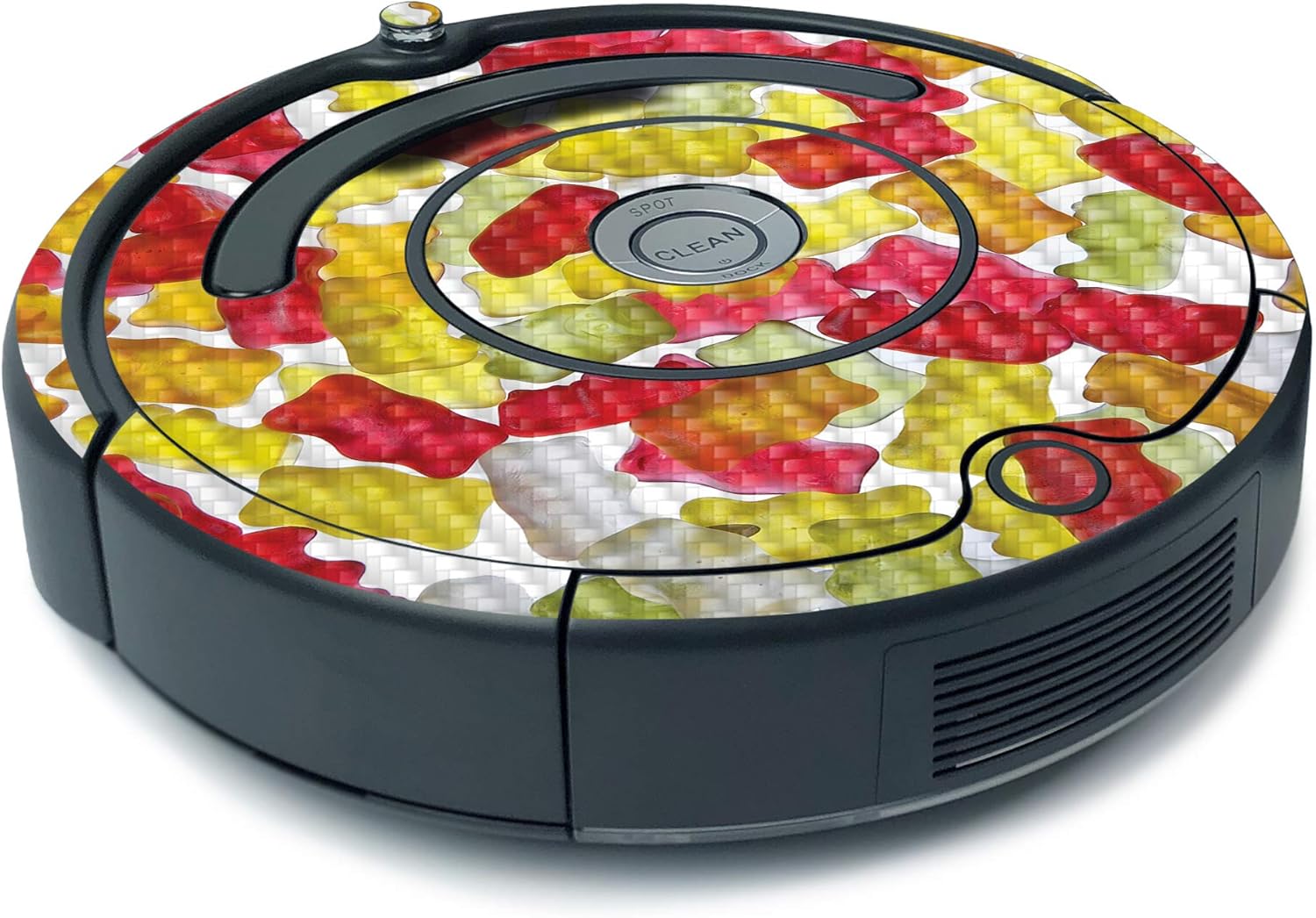 MightySkins Carbon Fiber Skin for iRobot Roomba 675 Minimal Coverage - Gummy Bears | Protective, Durable Textured Carbon Fiber Finish | Easy to Apply, Remove, and Change Styles | Made in The USA