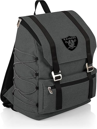 Picnic TIME NFL Las Vegas Raiders OTG Traverse - Mochila enfriadora y suave, mochila de senderismo (gris jaspeado) (632-00-105-234-2)