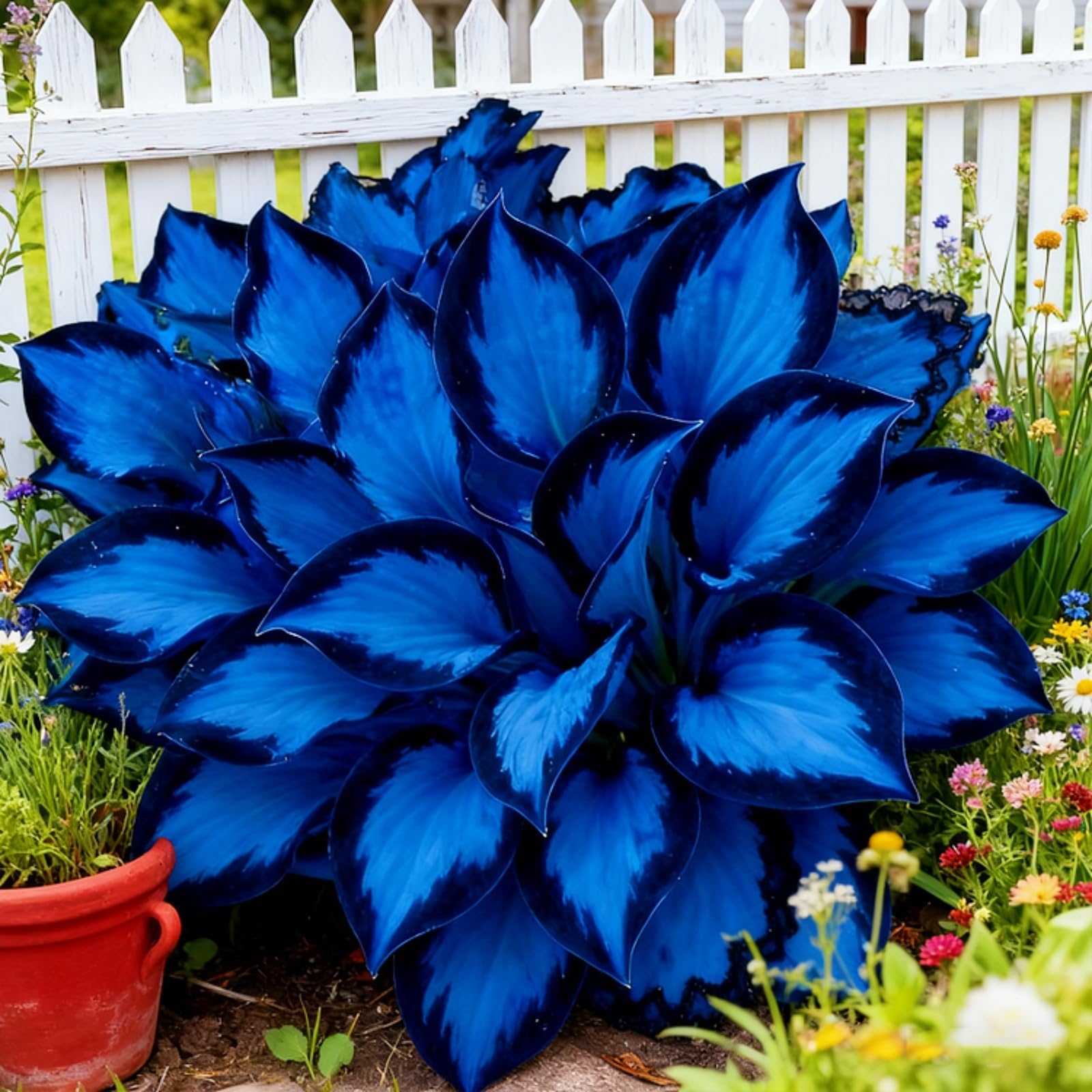 Hosta Bulbs for Planting, Hardy Perennial, Excellent Display, Mix Greening Flower, Natural Organic, Wedding, Balcony Garden-10 Bulbs-C