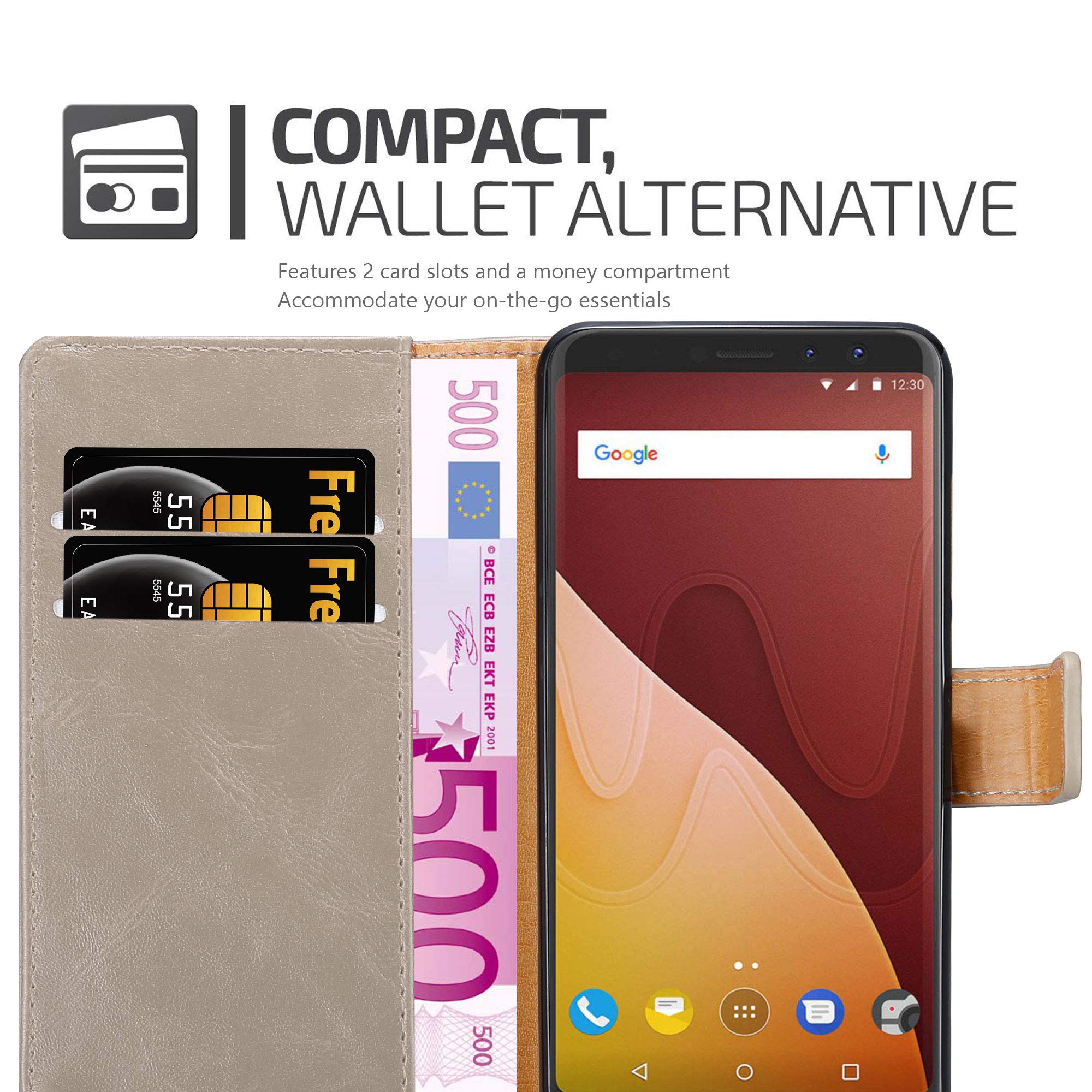 Cadorabo - Custodia Compatibile Con Wiko View Xl In Marrone Cappuccino