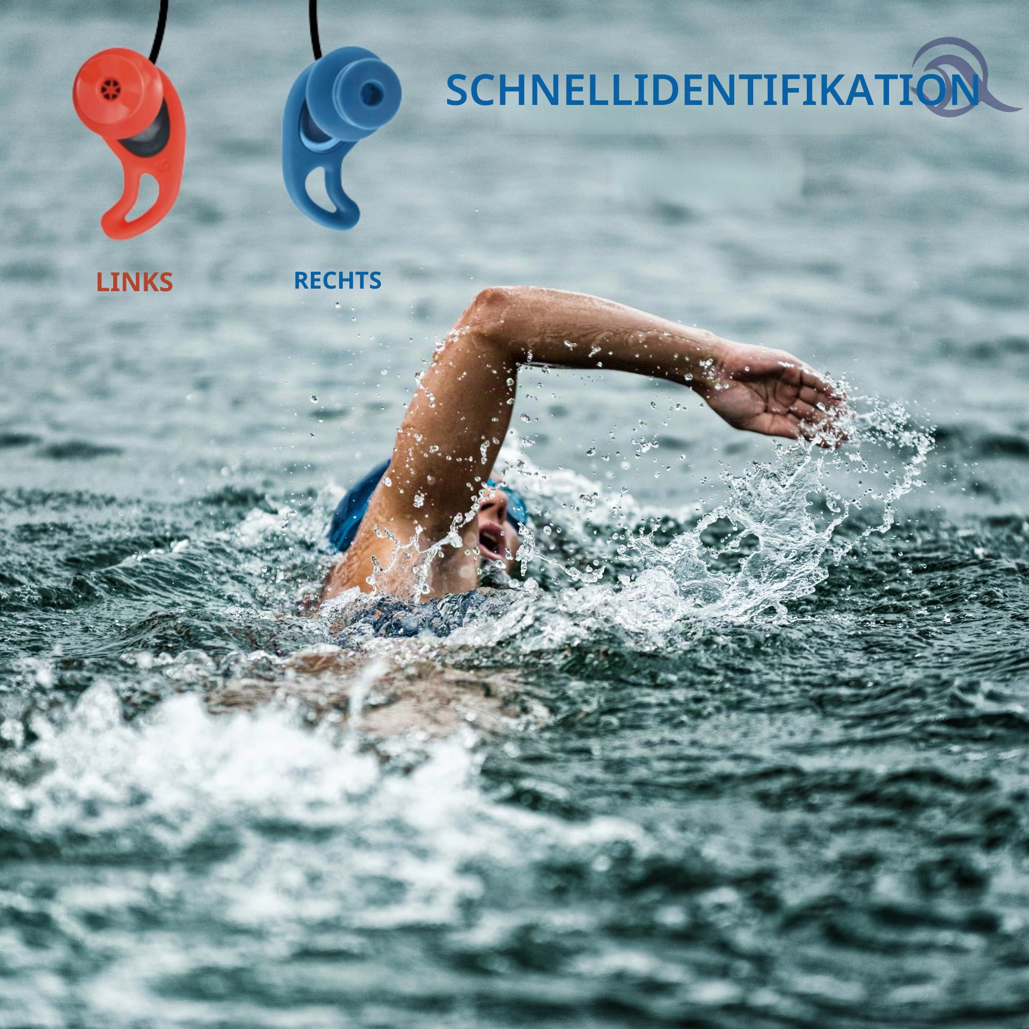 Ohrenstöpsel Schwimmen und Surfen - Ohrstöpsel für Herren - Ohrenstöpsel für Schwimmbad - Ohrenstöpsel Schwimmen für Erwachsene - Schwimmen Earplugs - Ohrstöpsel Schwimmen - Surf Ears
