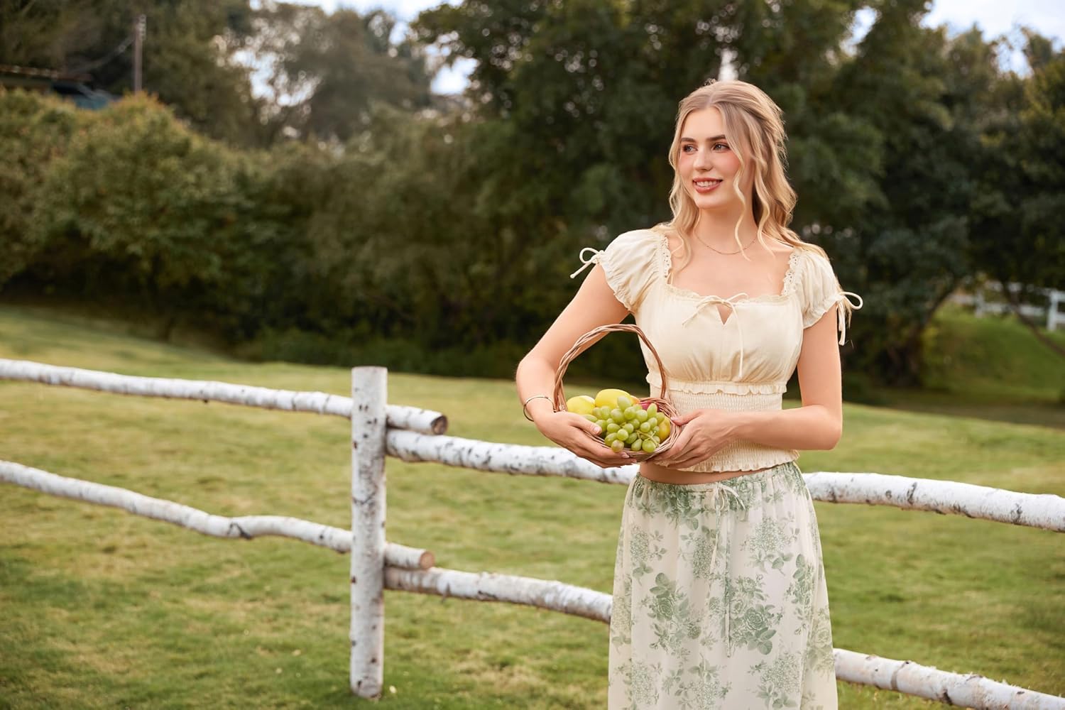 Scarlet Darkness Corset Tops for Women Square Neck Short Sleeve Tops Renaissance Peasant Shirt Blouse - Image 9