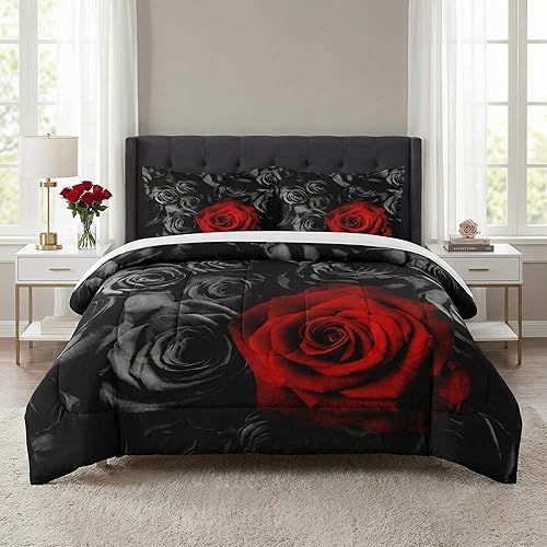 Miniatura 8 de Juego de edredón tamaño twin con funda de almohada, Musical Music Disco 2 piezas de ropa de cama para niños y adultos, juego de edredón suave