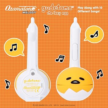 Otamatone Melody Sanrio Electronic Instrument Toy Keychain - Gudetama