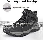 CC-Los Men's Waterproof Hiking Boots Outdoor Backpacking Boot Relaxed Fit Lightweight Size 7-13.5
