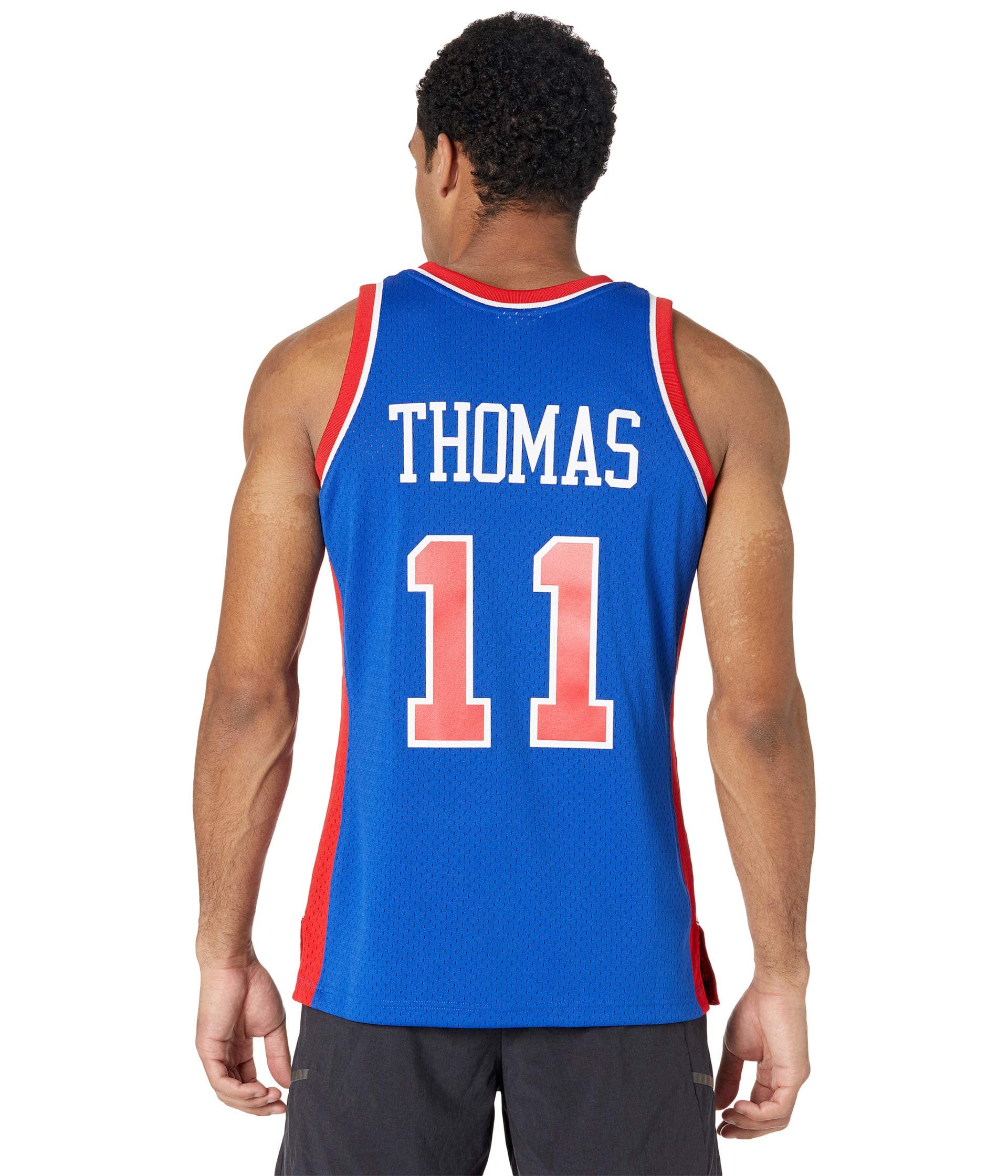 Mitchell & Ness NBA Swingman Road Jersey Pistons 88 Isiah Thomas Royal LG