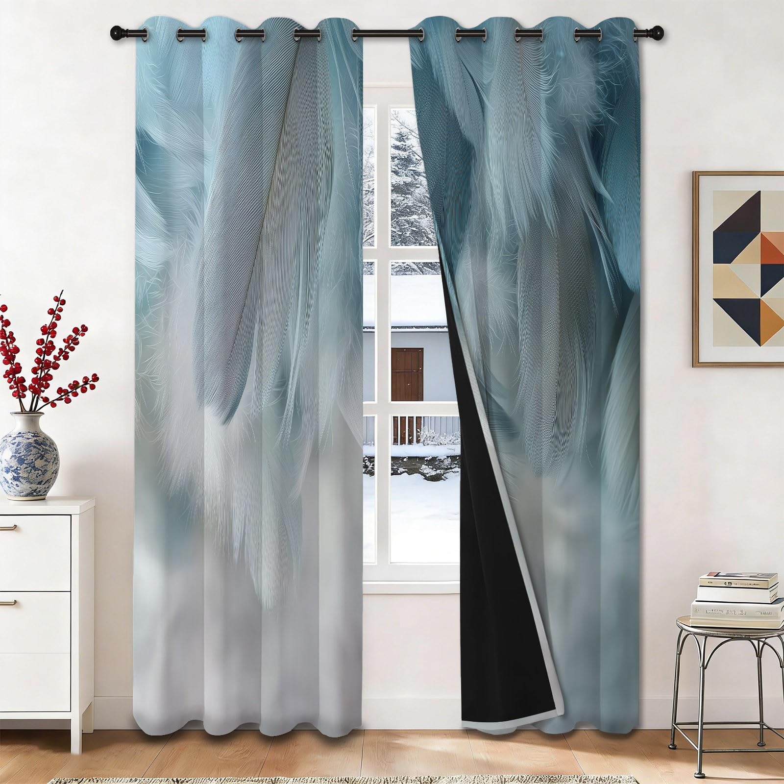 Rideaux de chambre style scandinave pour créer une ambiance douce et cocooning