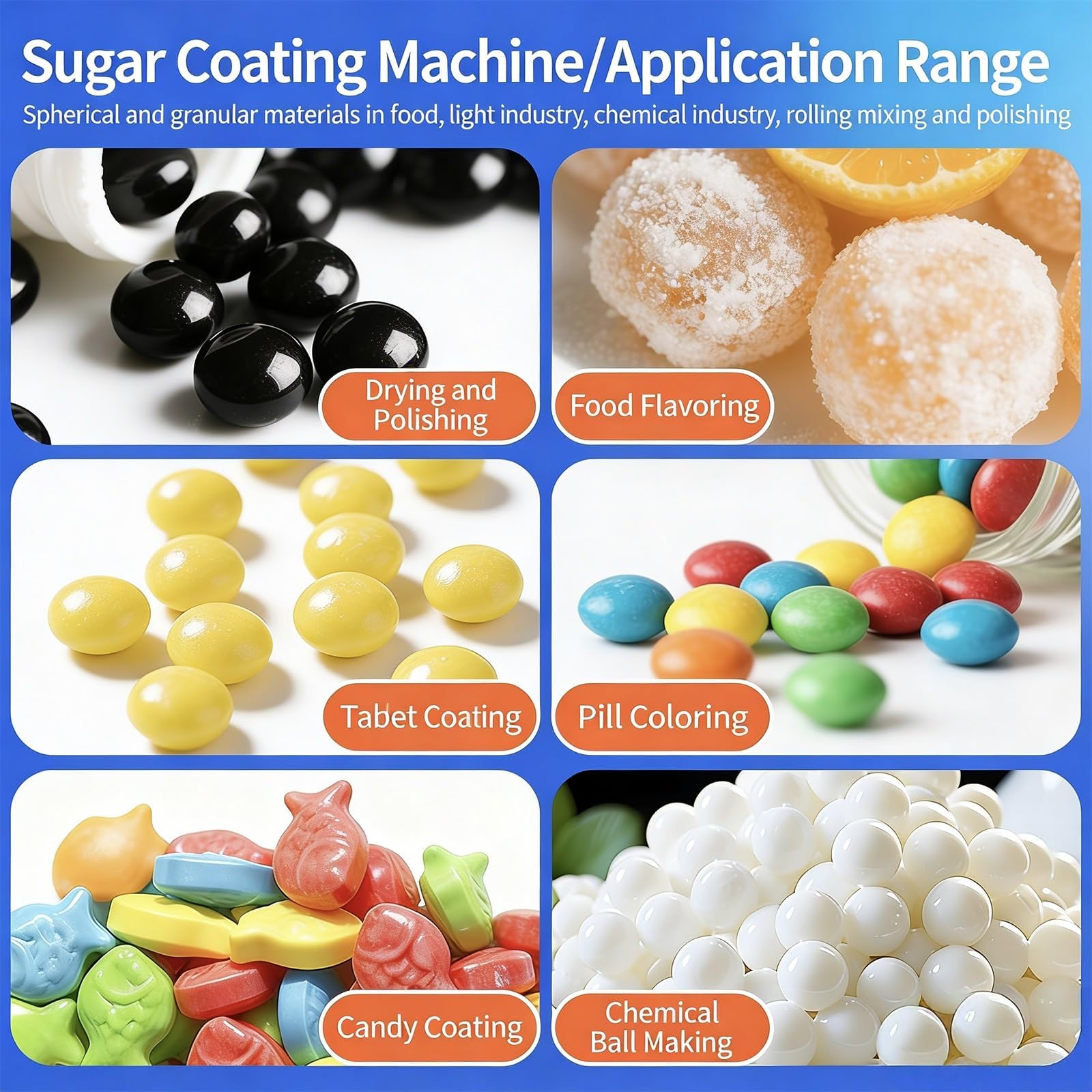 Controsoffitto Macchina di rivestimento al cioccolato 680W Panning di zucchero elettrico per noci caramelle di lucidatura automatica Riscaldamento piccolo apparecchio da cucina commerciale 2-5kg capac