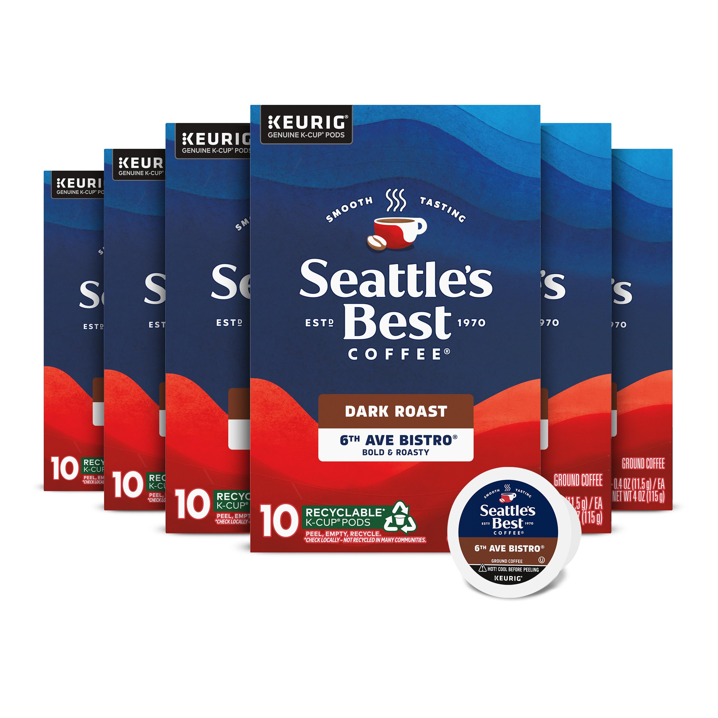 Amazon.com: Seattle's Best Coffee K-Cup Pods 6th Ave Bistro Dark