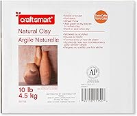 Vista 10 de Craft Smart - Arcilla natural de secado al aire gris de 10 libras, arcilla no tóxica para modelar a mano, esculpir, cerámica, paquete de 4