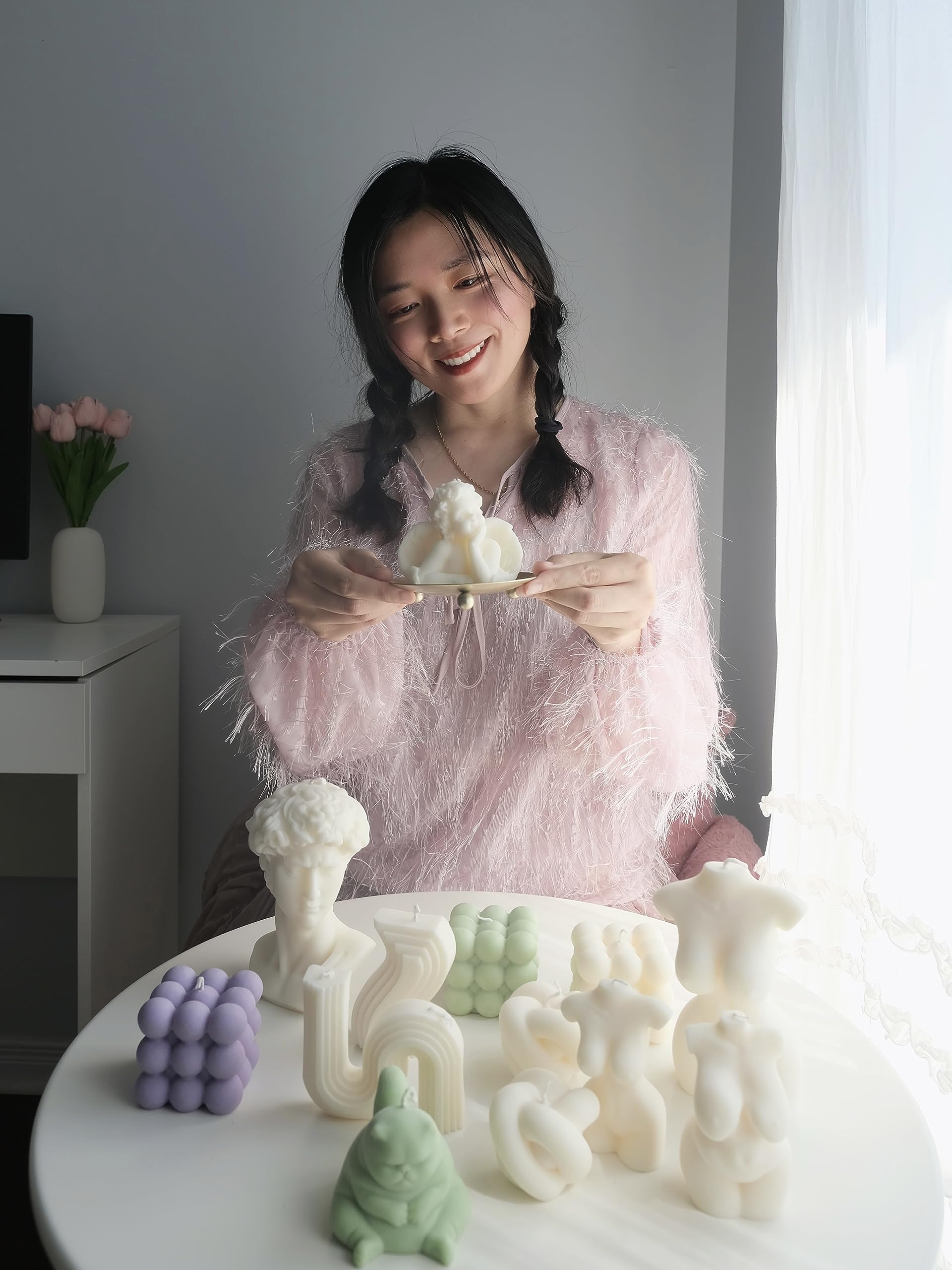 Amazon.co.jp: Brighter Skyエンジェルキャンドル 天然ワックス