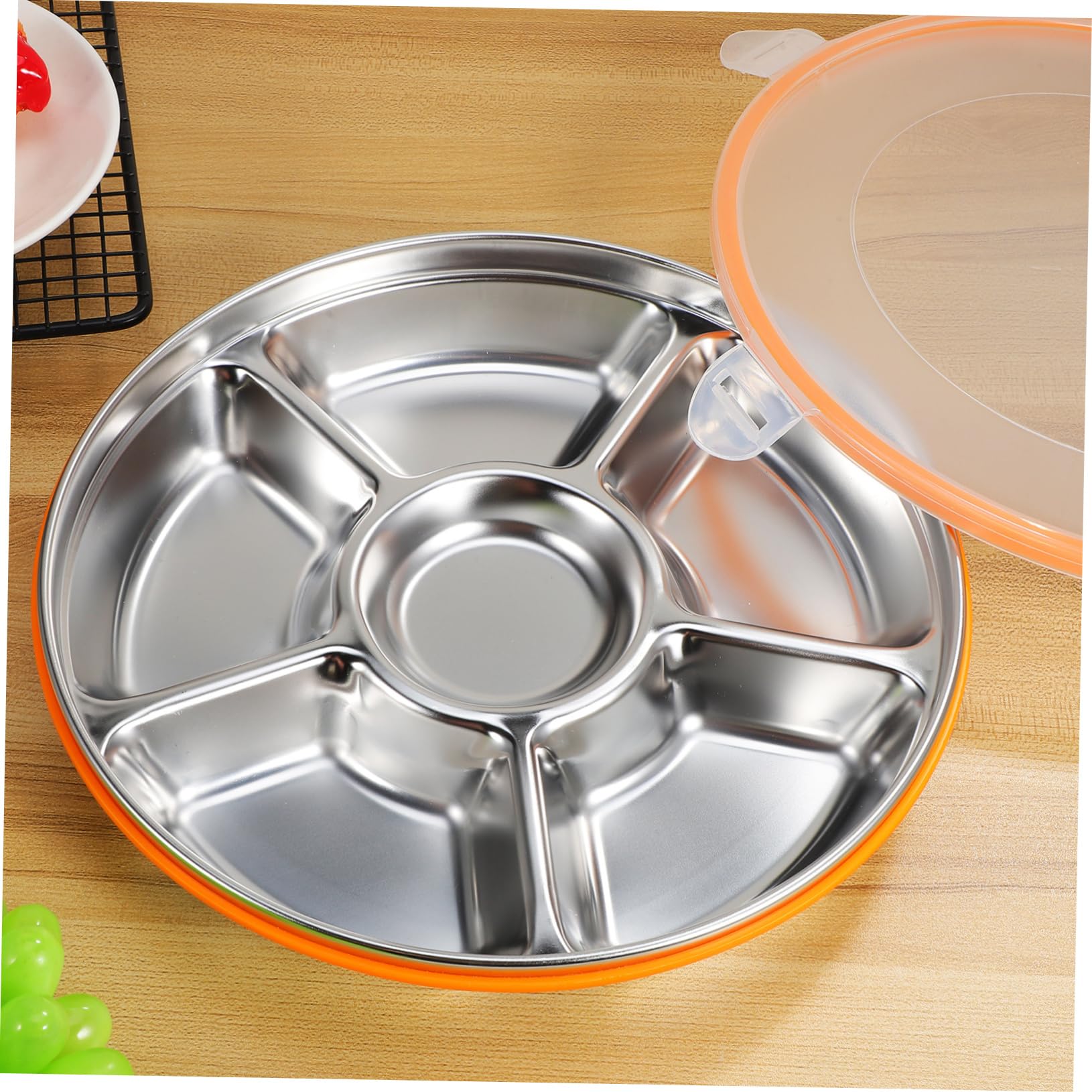 KICHOUSE Veggie Tray Lid Vegetable Tray Container Snack Containers Lids for Eating