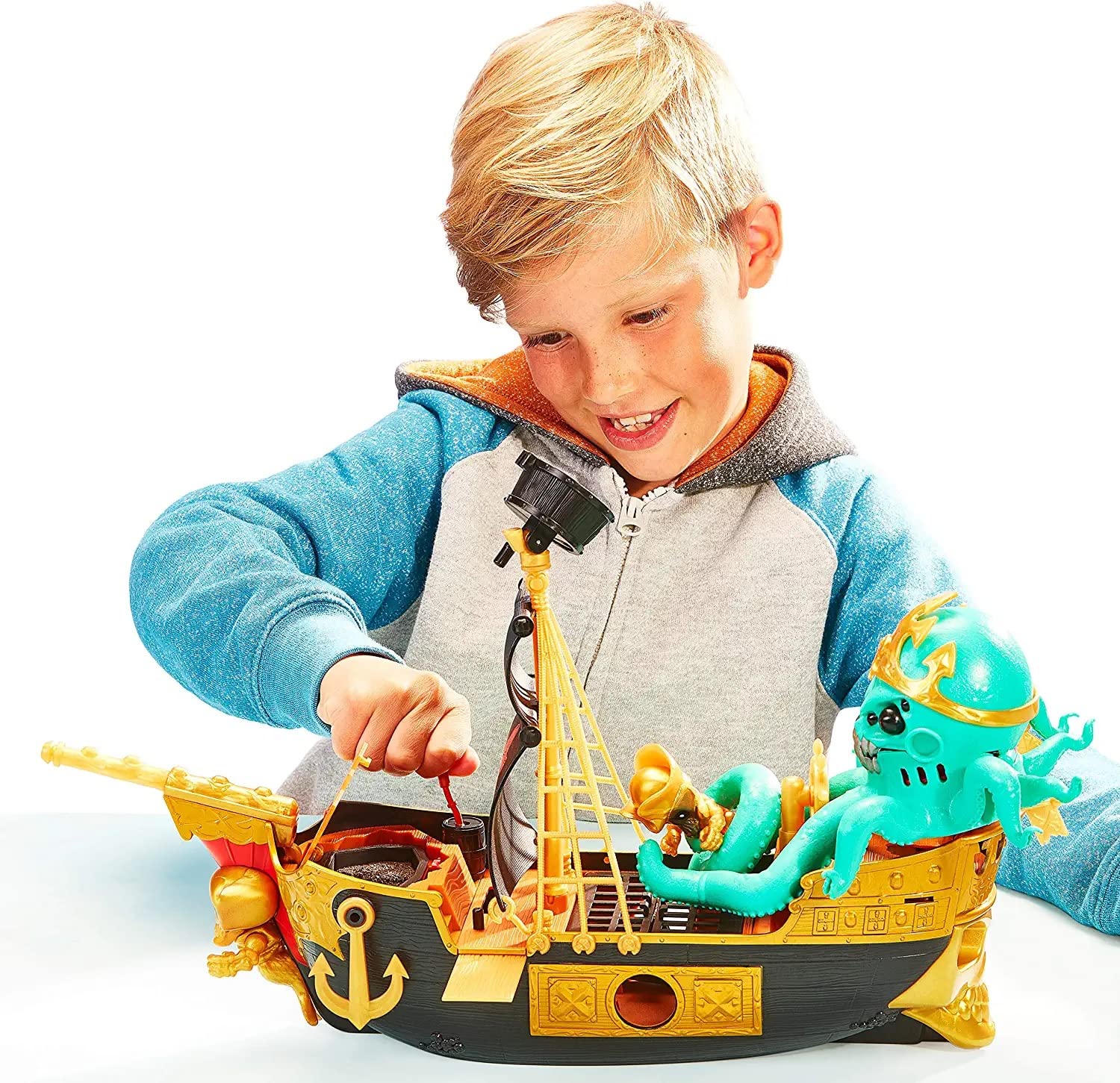 Amazon.co.jp: Treasure X Sunken Gold Treasure Ship Playset