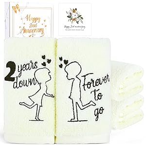 Cotton 2nd Anniversary, 2 Pack Premium 100% Cotton
