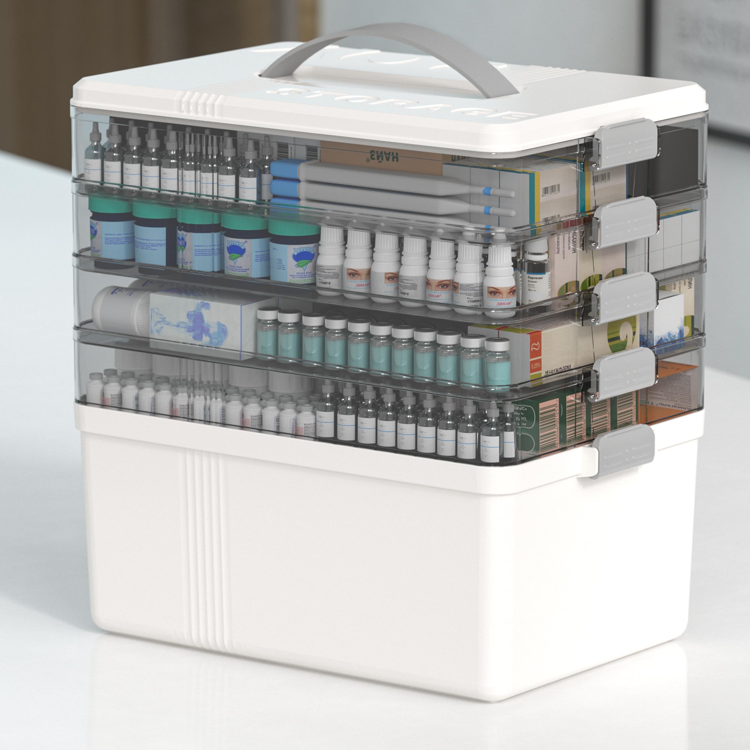 Amazon.com: Citylife 5-Tier Medicine Organizer, Portable Medicine