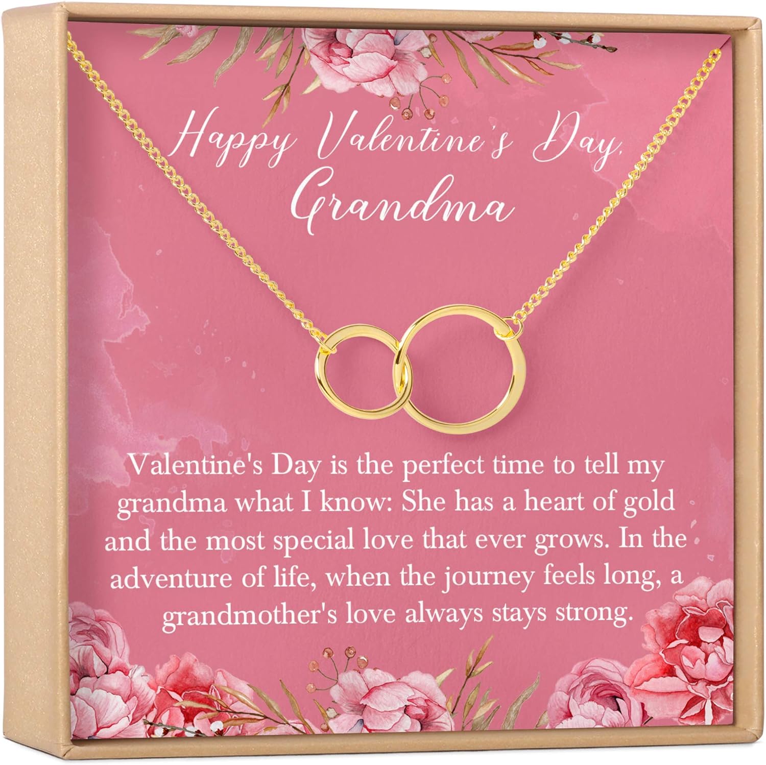 Dear Ava Necklace Gift For Women and Girls - Adjustable Modern Jewelry Pendant Love Gifting Idea for Her with Heartfelt Card - Long Distance Gifts for Your Loving Ones