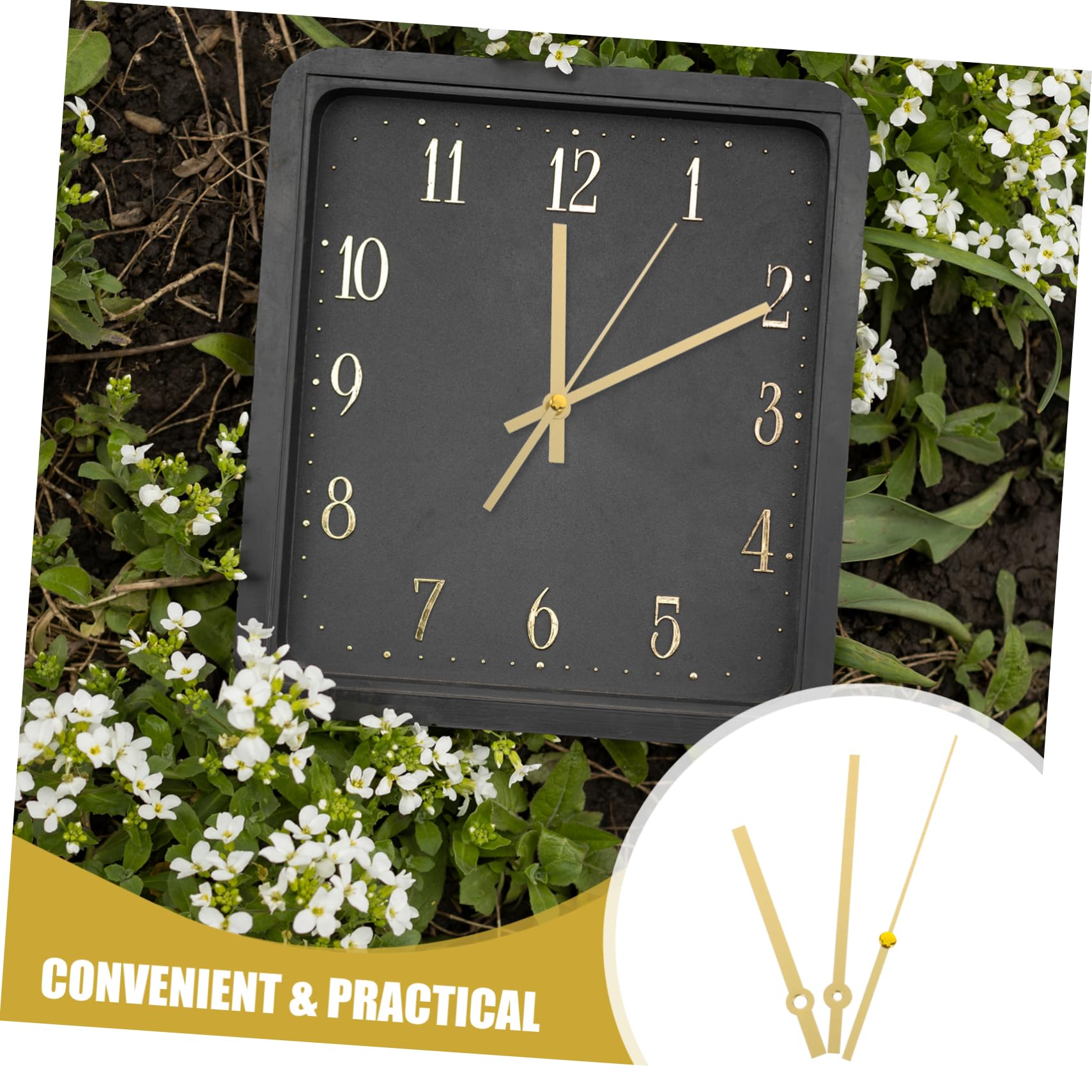 Uonlytech 50sätze Elegant Uhrzeiger Aus Kunststoff Teiliges Mit Dekorativen Zeigern Für Wanduhr Langlebig Und Stilvoll Für -uhrenprojekte Und Uhrmacherbedarf